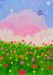 Glimmering Wildflowers with a Guest