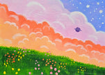 Wildflowers at Nightfall with a Guest